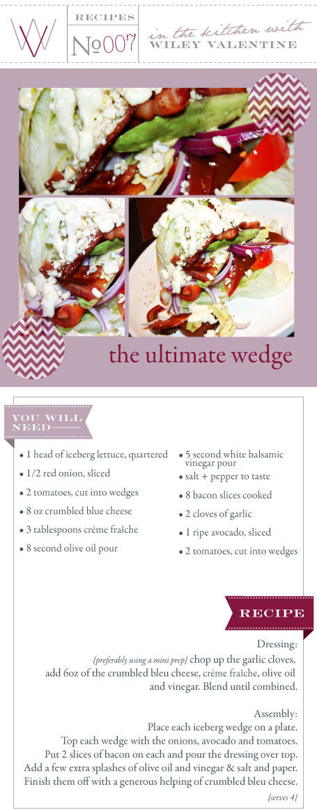In the Kitchen {the ultimate Wedge} - Wiley Valentine